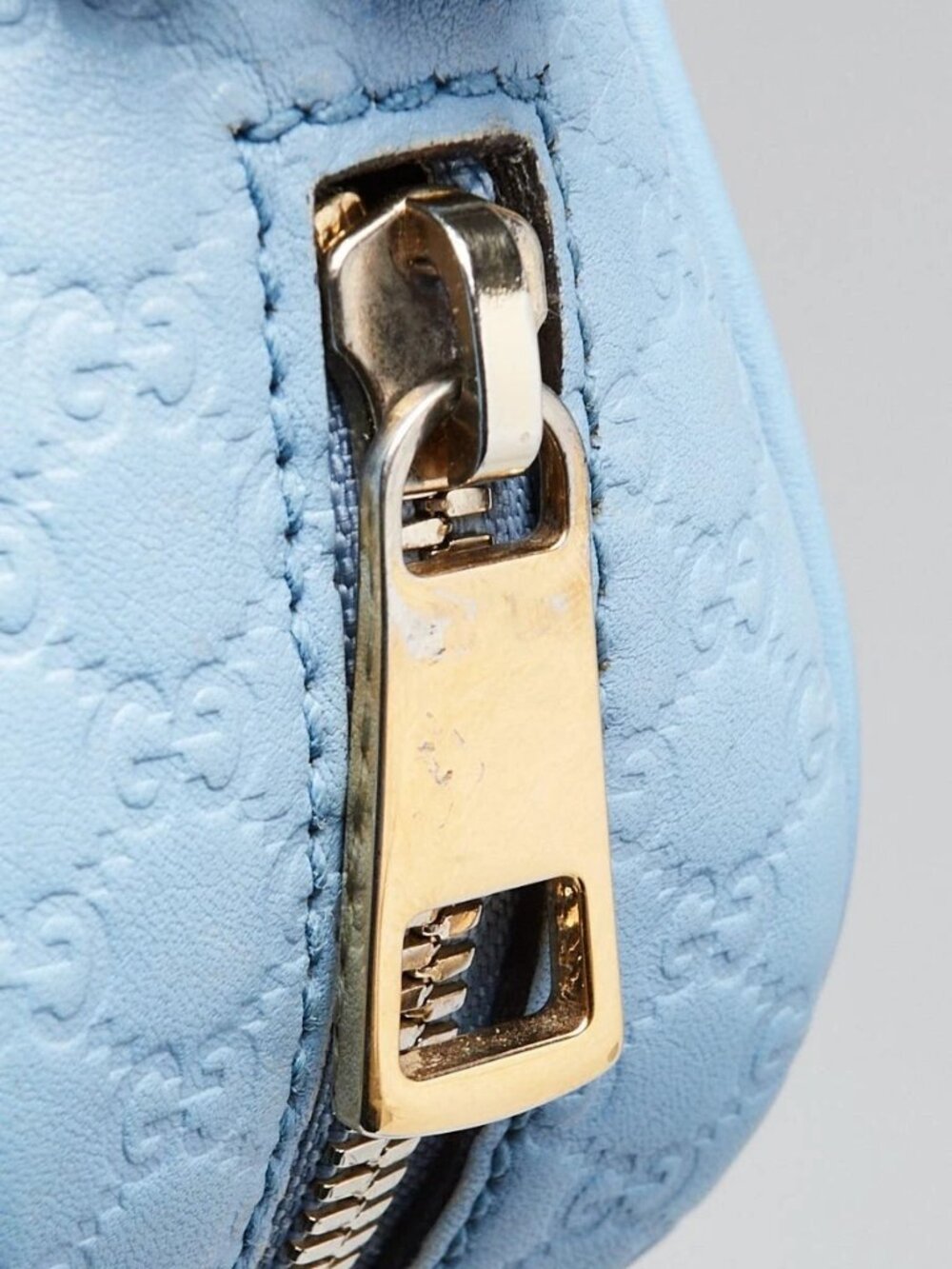 Gucci Light Blue Micro Guccissima Leather Crossbody Bag - Picture 6 of 10